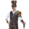 Steampunk maska, strieborná, luxusná